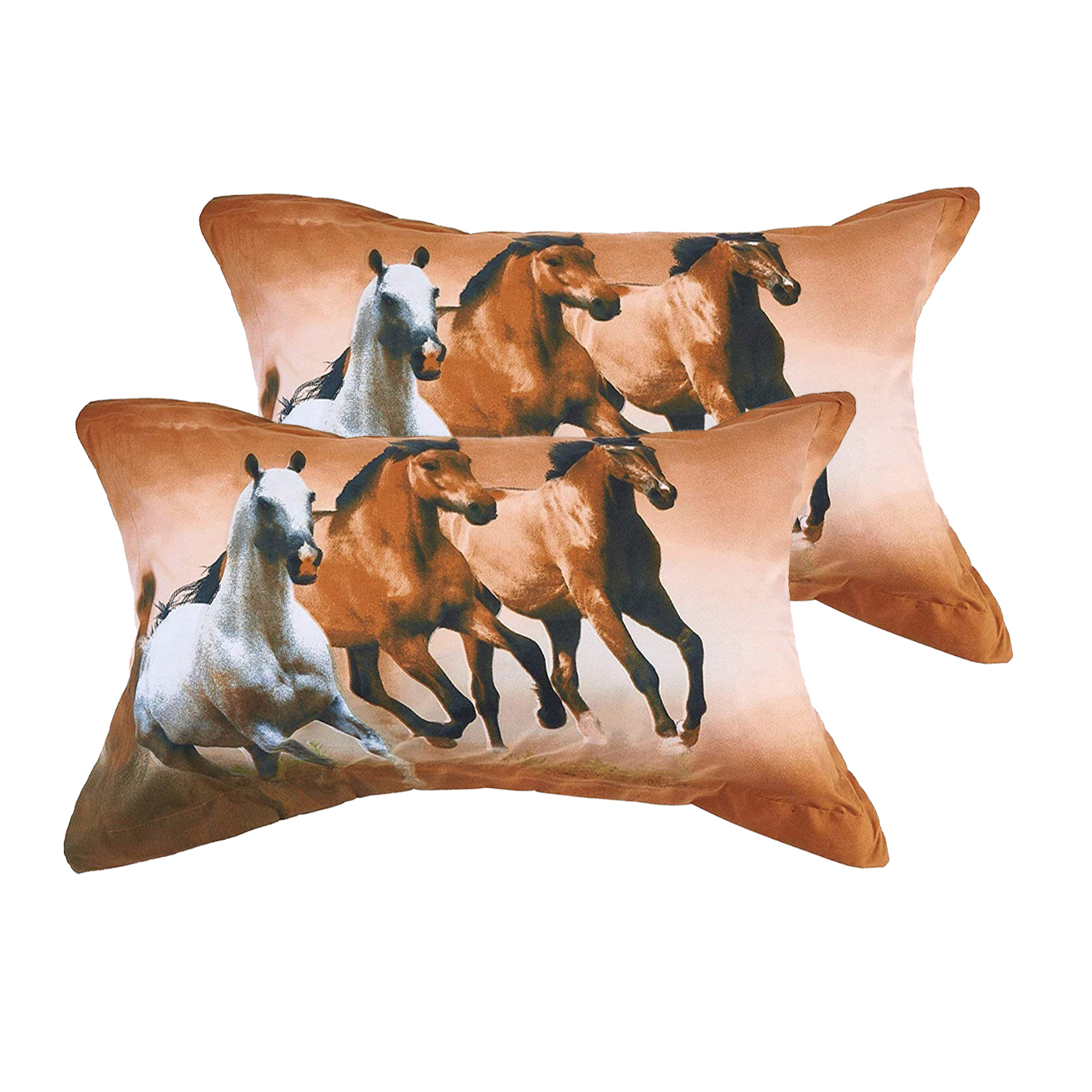 MidSun 3D Horse Print Duvet Cover Sheet Bedding Sets Twin/Full/Queen 4-Piece